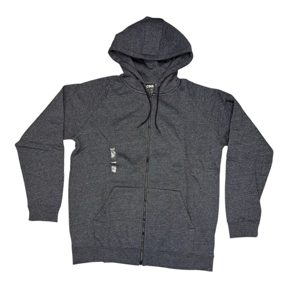 CSG Mens Troupe Full Zip Hooded Drawstring Long Sleeve Sweatshirt Size 2XL